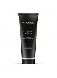 Массажный легкий крем WICKED Stripped plus Bare - 120 мл. - Wicked - купить с доставкой в Армавире