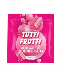 Пробник гель-смазки Tutti-frutti со вкусом бабл-гам - 4 гр. - Биоритм - купить с доставкой в Армавире