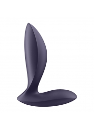 Фиолетовый анальный вибростимулятор Power Plug - Satisfyer - в Армавире купить с доставкой