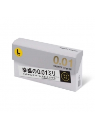 Презервативы Sagami Original 0.02 L-size увеличенного размера - 5 шт. - Sagami - купить с доставкой в Армавире