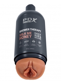 Мастурбатор-вагина цвета карамели Shower Therapy Milk Me Honey - Pipedream - в Армавире купить с доставкой