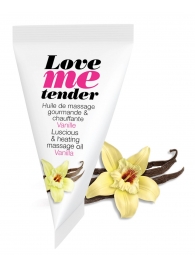 Съедобное согревающее массажное масло Love Me Tender Vanilla с ароматом ванили - 10 мл. - Love to Love - купить с доставкой в Армавире
