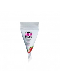 Съедобное согревающее массажное масло Love Me Tender Strawberry с ароматом клубники - 10 мл. - Love to Love - купить с доставкой в Армавире