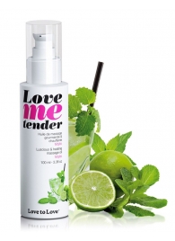 Съедобное согревающее массажное масло Love Me Tender Mojito с ароматом мохито - 100 мл. - Love to Love - купить с доставкой в Армавире