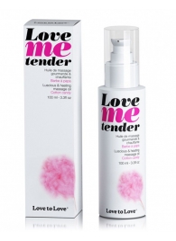 Съедобное согревающее массажное масло Love Me Tender Cotton Candy с ароматом сладкой ваты - 100 мл. - Love to Love - купить с доставкой в Армавире