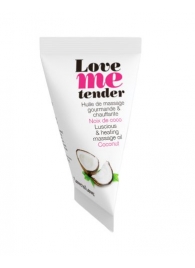 Съедобное согревающее массажное масло Love Me Tender Cocos с ароматом кокоса - 10 мл. - Love to Love - купить с доставкой в Армавире
