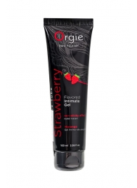 Интимный гель на водной основе Lube Tube Strawberry с клубничным вкусом - 100 мл. - ORGIE - купить с доставкой в Армавире