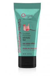 Съедобный интимный гель Orgie Lube Tube Cocktail Strawberry Mojito - 50 мл. - ORGIE - купить с доставкой в Армавире