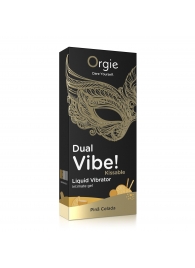 Съедобный гель Dual Vibe Pina Colada с эффектом вибрации и вкусом коктейля пина колада - 15 мл. - ORGIE - купить с доставкой в Армавире