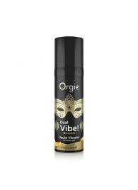 Съедобный гель Dual Vibe Pina Colada с эффектом вибрации и вкусом коктейля пина колада - 15 мл. - ORGIE - купить с доставкой в Армавире
