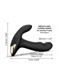 Черный вибромассажер простаты Multi P-Joy с 3 моторами - Dorcel - в Армавире купить с доставкой