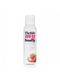 Массажная хрустящая пенка Tickle My Body Strawberry с ароматом клубники - 150 мл. - Love to Love - купить с доставкой в Армавире