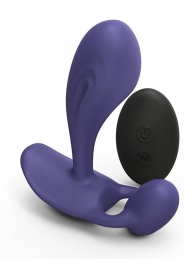 Темно-синий вибромассажер Witty P G Vibrator with Remote Control - Love to Love - в Армавире купить с доставкой