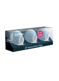 Набор из 3 мастурбаторов-яиц Satisfyer Savage - Satisfyer - в Армавире купить с доставкой