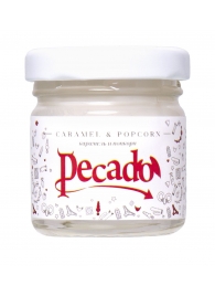 Массажная свеча Caramel   Popcorn - 35 мл. - Pecado - купить с доставкой в Армавире