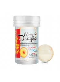 Интимный гель Esferas do Dragao Hot Ball с охлаждающе-разогревающим эффектом (2 шарика по 3 гр.) - HotFlowers - купить с доставкой в Армавире
