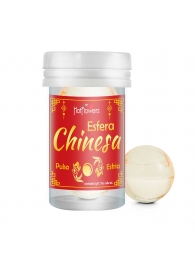 Интимный гель Chinesa Esfera с охлаждающе-пульсирующим эффектом (2 шарика по 3 гр.) - HotFlowers - купить с доставкой в Армавире