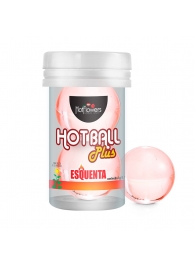 Лубрикант на масляной основе Hot Ball Plus с разогревающим эффектом (2 шарика по 3 гр.) - HotFlowers - купить с доставкой в Армавире