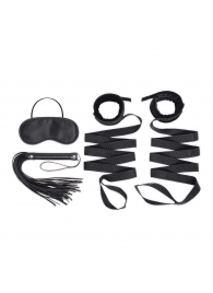Эротический набор 4PC Bondage Bed Strap   Flogger Kit - Lux Fetish - купить с доставкой в Армавире