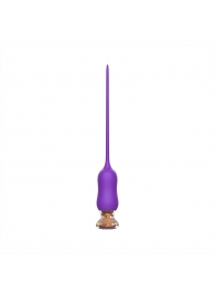 Фиолетовый тонкий стимулятор Nipple Vibrator - 23 см. - I-MOON - купить с доставкой в Армавире