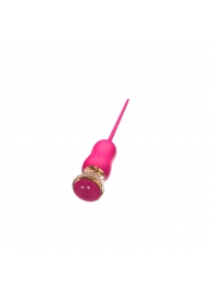 Розовый тонкий стимулятор Nipple Vibrator - 23 см. - I-MOON - купить с доставкой в Армавире