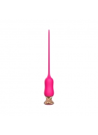 Розовый тонкий стимулятор Nipple Vibrator - 23 см. - I-MOON - купить с доставкой в Армавире