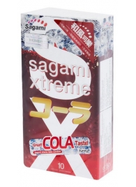 Ароматизированные презервативы Sagami Xtreme COLA - 10 шт. - Sagami - купить с доставкой в Армавире
