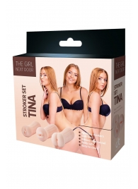 Набор из 3 мастурбаторов The Girl Next Door Tina - Dream Toys - в Армавире купить с доставкой