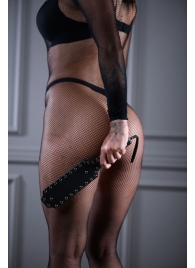 Кожаная шлепалка Sex Game с заклепками - 33 см. - БДСМ Арсенал - купить с доставкой в Армавире