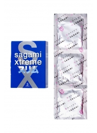 Розовые презервативы Sagami Xtreme FEEL FIT 3D - 3 шт. - Sagami - купить с доставкой в Армавире