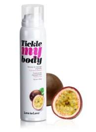 Массажная хрустящая пенка Tickle my body с ароматом маракуйи - 150 мл. - Love to Love - купить с доставкой в Армавире