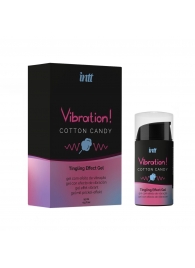 Жидкий вибратор Vibration Cotton Candy с ароматом сахарной ваты - 15 мл. - INTT - купить с доставкой в Армавире