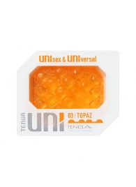 Оранжевый мастурбатор-стимулятор Tenga Uni Topaz - Tenga - в Армавире купить с доставкой