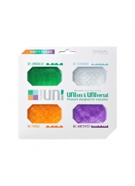 Набор из 4 мастурбаторов-стимуляторов Tenga Uni Variety Pack - Tenga - в Армавире купить с доставкой