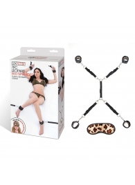 Леопардовая фиксация на матрас для рук и ног Classic Bedspreader - Lux Fetish - купить с доставкой в Армавире