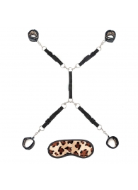 Леопардовая фиксация на матрас для рук и ног Classic Bedspreader - Lux Fetish - купить с доставкой в Армавире
