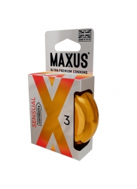 Презервативы анатомической формы Maxus Sensual - 3 шт. - Maxus - купить с доставкой в Армавире
