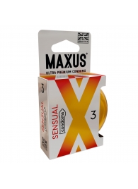 Презервативы анатомической формы Maxus Sensual - 3 шт. - Maxus - купить с доставкой в Армавире