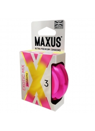 Ароматизированные презервативы Maxus Exotic Mix - 3 шт. - Maxus - купить с доставкой в Армавире