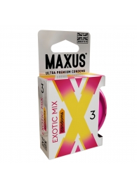 Ароматизированные презервативы Maxus Exotic Mix - 3 шт. - Maxus - купить с доставкой в Армавире