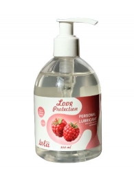 Лубрикант на водной основе Love Protection Raspberry с ароматом малины - 300 мл. - Lola Games - купить с доставкой в Армавире