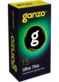 Прозрачные ультратонкие презервативы Ganzo Ultra thin - 15 шт. - Ganzo - купить с доставкой в Армавире