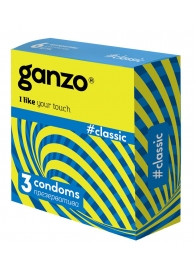 Классические презервативы с обильной смазкой Ganzo Classic - 3 шт. - Ganzo - купить с доставкой в Армавире