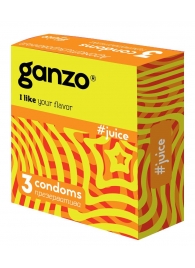 Ароматизированные презервативы Ganzo Juice - 3 шт. - Ganzo - купить с доставкой в Армавире