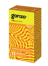 Ароматизированные презервативы Ganzo Juice - 12 шт. - Ganzo - купить с доставкой в Армавире