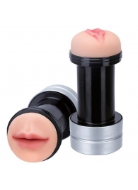 Двусторонний мастурбатор REALSTUFF 2 IN 1 HUMMER MOUTH   VAGINA - ротик и вагина - Dream Toys - в Армавире купить с доставкой