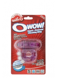 Фиолетовое эрекционное виброкольцо OWOW PURPLE - Screaming O - в Армавире купить с доставкой