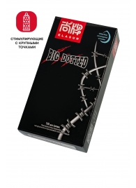 Презервативы с точками Elasun Big Dotted - 10 шт. - Elasun - купить с доставкой в Армавире