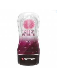 Прозрачный текстурированный мастурбатор Vacuum Cup Masturbator Black Hole - Baile - в Армавире купить с доставкой