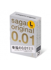 Презервативы Sagami Original 0.01 L-size увеличенного размера - 2 шт. - Sagami - купить с доставкой в Армавире